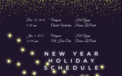 New Year’s Weekend Classes