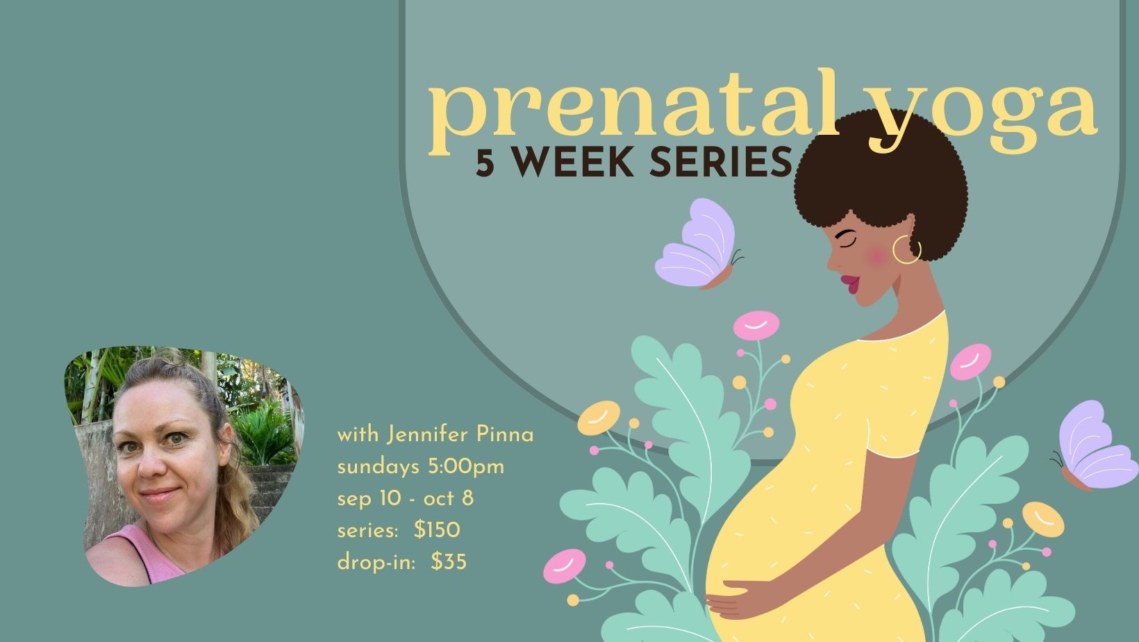 Graphic for September Prenatal Yoga Series