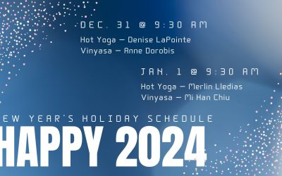 New Year’s Holiday Schedule