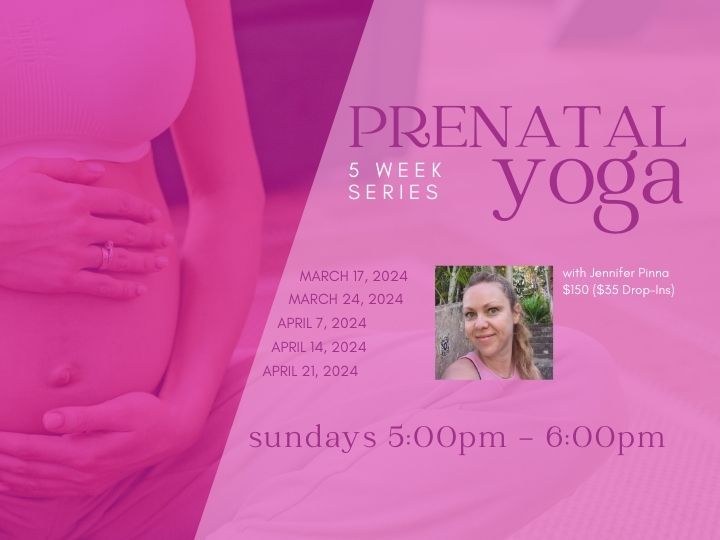 Graphic for Prenatal Yoga Series March 2024