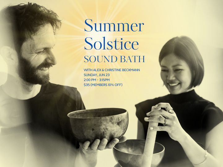 Flyer for Summer Solstice Sound Bath