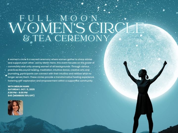 Honor the Full Moon in Aires with a women's circle led by Merlin Hann